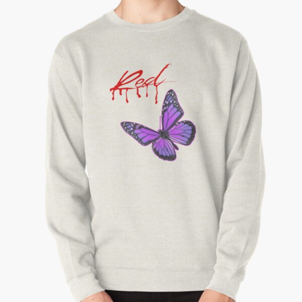 Whole Lotta Red Purple Butterfly  Pullover Sweatshirt RB0812 product Offical Playboi Carti Merch