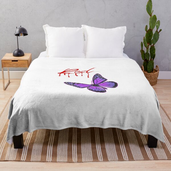 Whole Lotta Red Purple Butterfly  Throw Blanket RB0812 product Offical Playboi Carti Merch