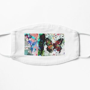 Playboy carti X Pierre Bourne collage  Flat Mask RB0812 product Offical Playboi Carti Merch