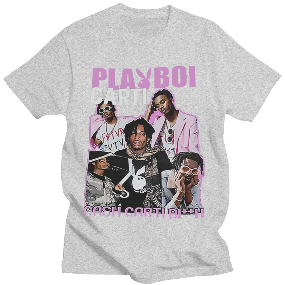 Hip Hop Playboi Carti T Shirt Men Women Graphic Print T shirts Summer Oversized Tee Shirt 4 - Playboi Carti Shop