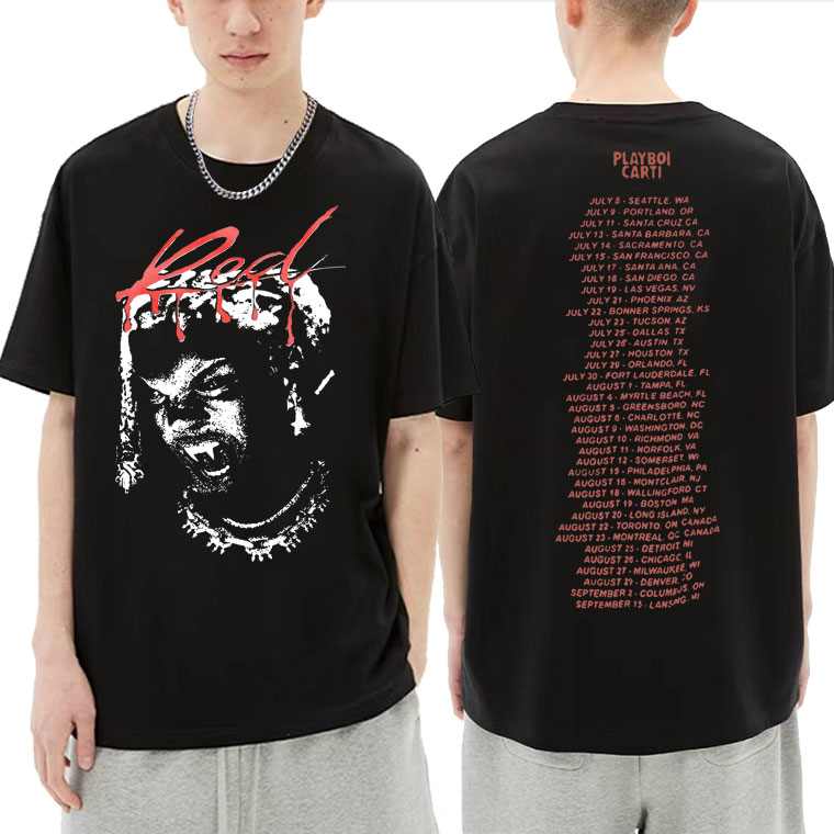 Rap-Playboi-Carti-New-Album-Whole-Lotta-Red-Double-Sided-Graphic-Print-Tshirt-Mens-Hip-Hop