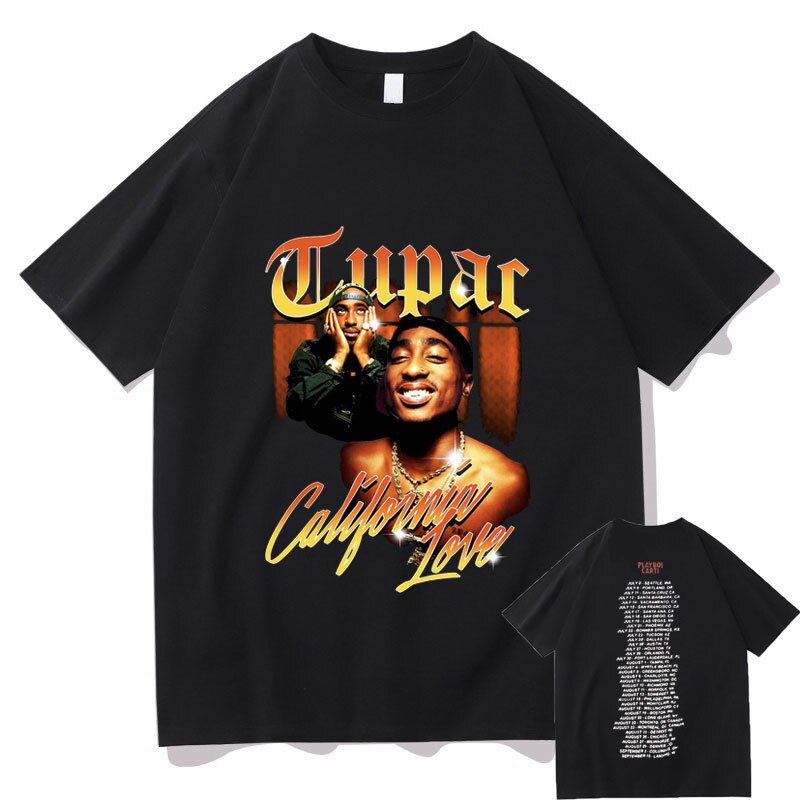 Playboi Carti Tupac 2pac Rap Tshirt black 1 - Playboi Carti Shop